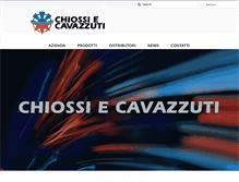 Tablet Screenshot of chiossiecavazzuti.com